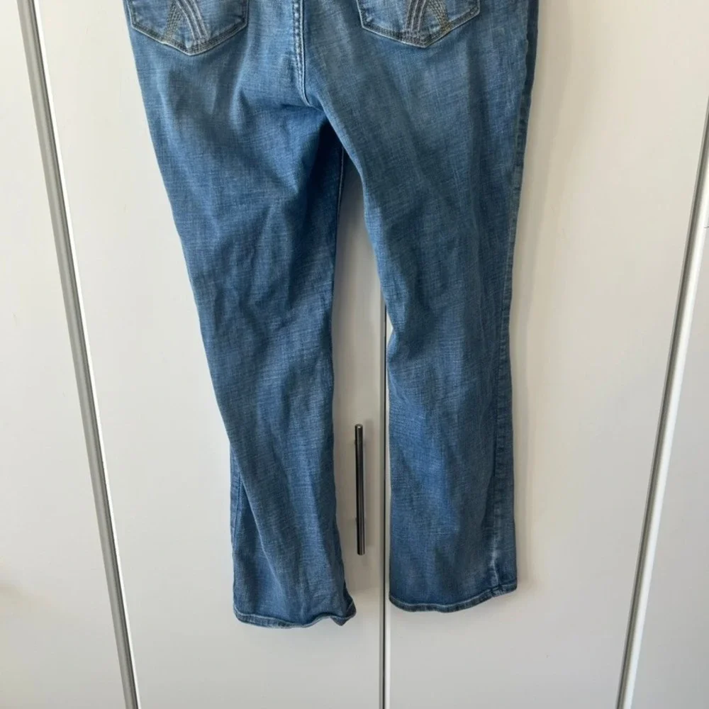 Seven7 Womens Bootcut Jeans Size 16 Medium Wash Stretch Denim Blue Pants